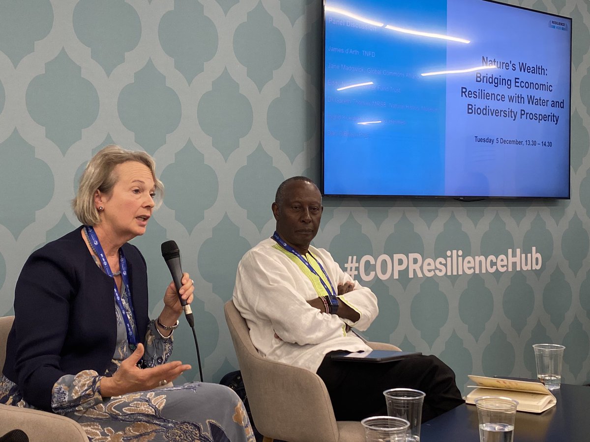 john matthews (@johoma) on Twitter photo My friend <a href="/JaneMadgwick/">Jane Madgwick</a> with <a href="/globalcommonshq/">Global Commons Alliance</a> at #COP28:
Economic resilience needs water, and we need to go to scale through landscapes that manage water and ecosystems through #resilience My friend <a href="/JaneMadgwick/">Jane Madgwick</a> with <a href="/globalcommonshq/">Global Commons Alliance</a> at #COP28:
Economic resilience needs water, and we need to go to scale through landscapes that manage water and ecosystems through #resilience