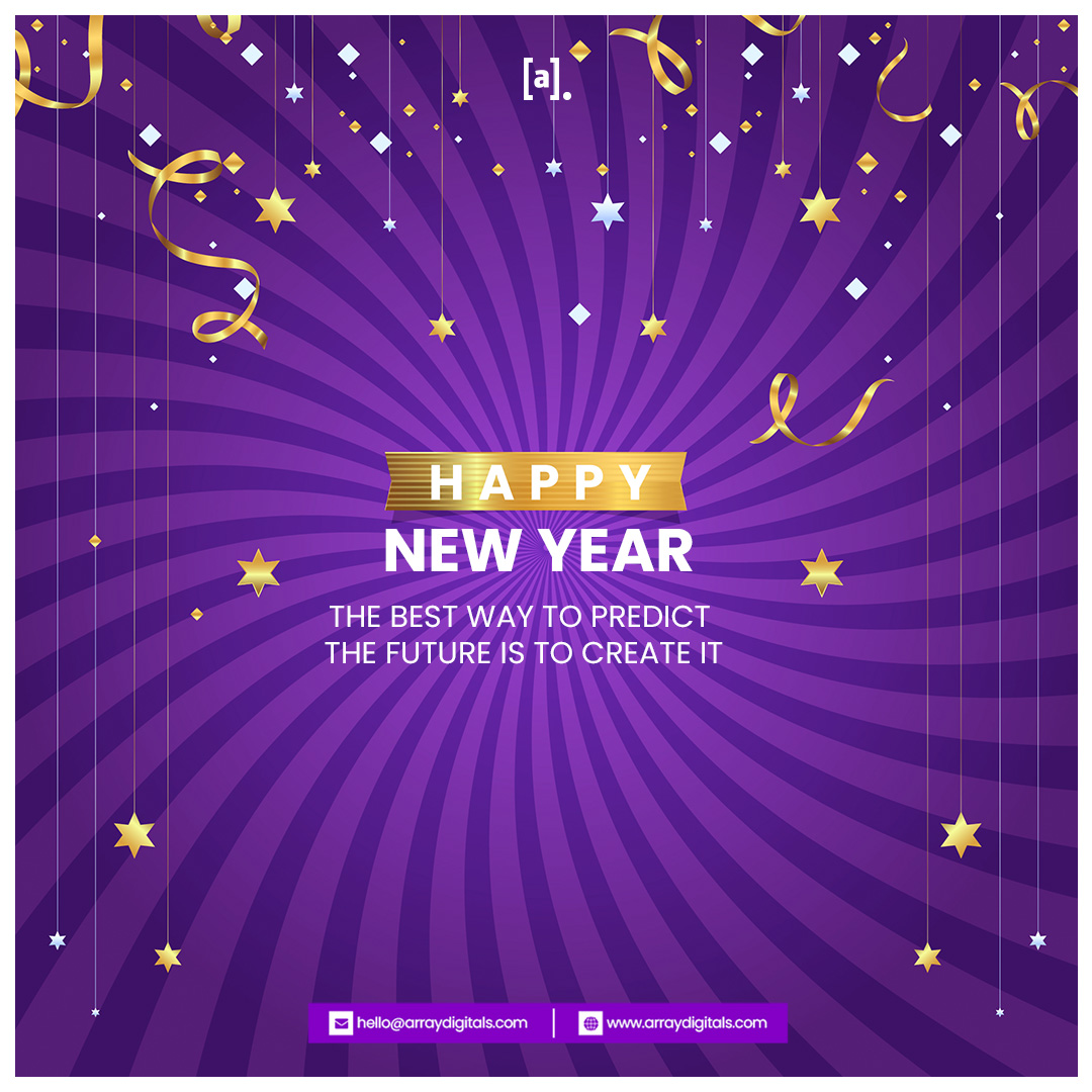 array_digitals's tweet image. Cheers to a fresh start, new adventures, and a year filled with endless possibilities! 🎉✨

#ArrayDigitals #DigitalTransformation  #NewYear2k24