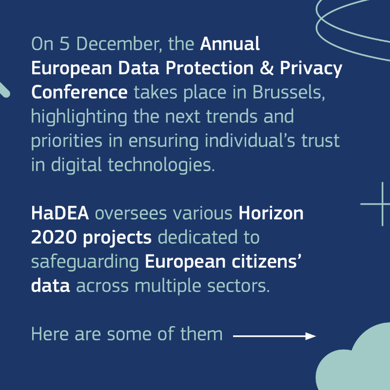 EU_HaDEA's tweet photo. 👩💻Dive into the future of #DataProtection at the 13th Annual European Data Protection & Privacy Conference!
#HaDEA manages #H2020 projects that are at the forefront of privacy innovation in the EU.
Discover their technologies developed to advance data protection! 🔎
#EUData23