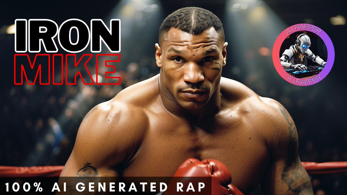 AIrapperworld's tweet photo. Iron mike Tyson - AI Generated Mike Tyson rap - AI RAPPER ft. CHAT GPT https://t.co/Ls9T0kUugX via @YouTube https://t.co/dryhU5ek8o