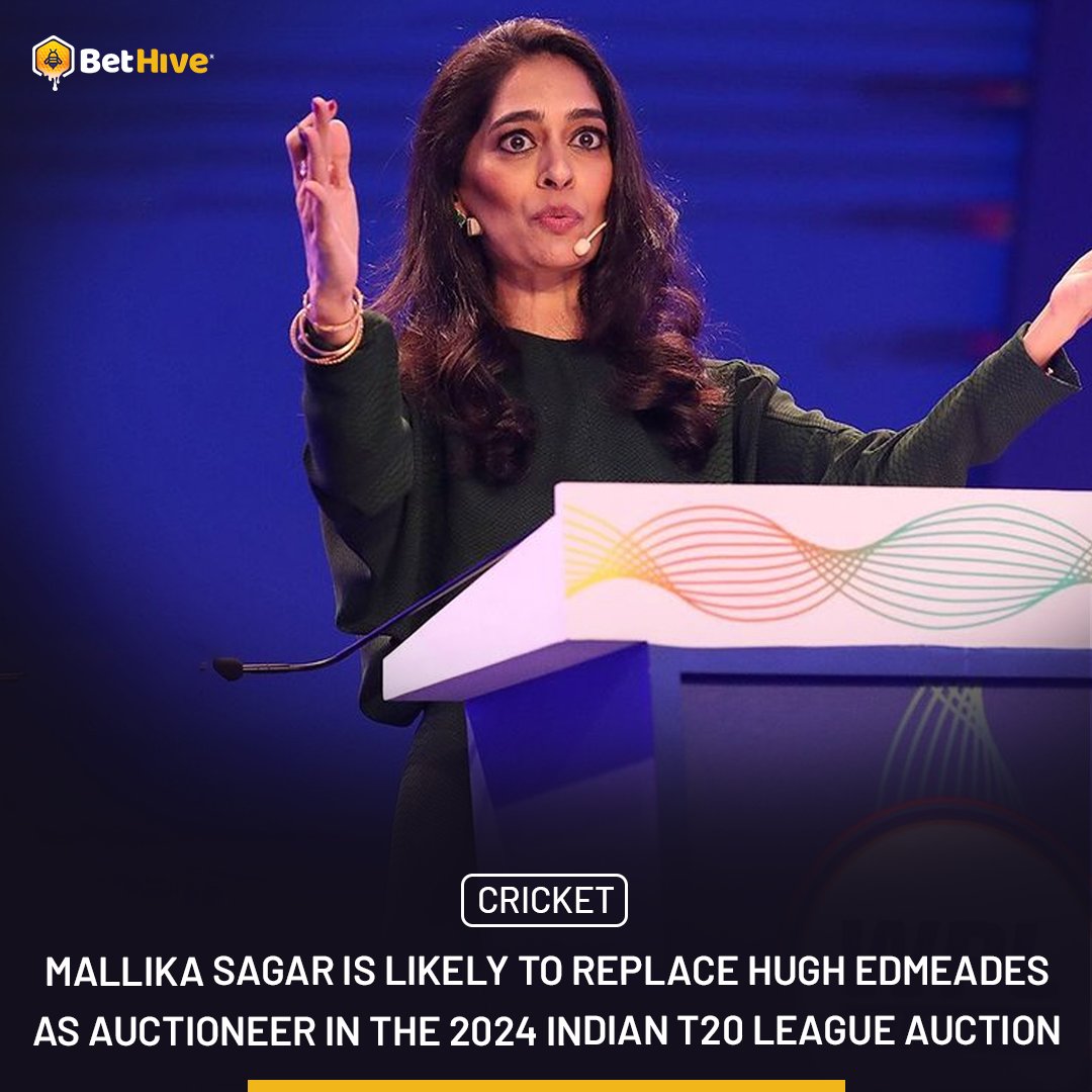 Mallika Sagar can be the new auctioneer of the Indian T20 League 2024.

#MallikaSagar #IndianT20League #T20Cricket #T20 #T20Blast #T20Challenge #India #PremierLeague #BetHive