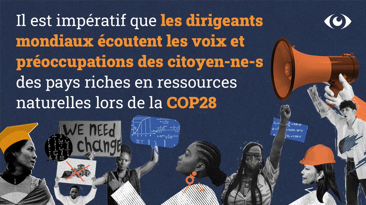 📢Les personnes vivant dans les pays dépendants du gaz, du pétrole et des minerais doivent être entendues.

Sans cela, nos dirigeants ne parviendront pas à assurer une transition juste. #COP28 

Info: pwyp.org/fr/pwyp-news/m…