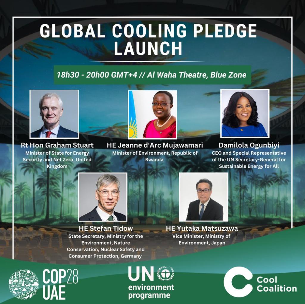 SEforALLorg's tweet photo. We will be joining @COP28_UAE and our partners @UNEP and @ActOnCooling for the official launch of the #GlobalCoolingPledge at #COP28
Join us in-person and online for this #CoolCOP❄️ event!
Follow the stream: https://t.co/ZCoCylopuA…
#SDG7atCOP28 #ForwardTogether https://t.co/ONGUEiEDgv
