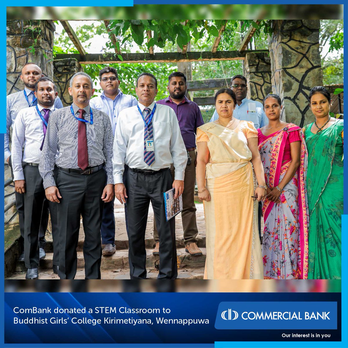 ComBank_LK's tweet photo. Commercial Bank donates another STEM class room to Buddhist Girls' College Kirimetiyana. This is another step in the Bankโs CSR initiative to uplift Science, Technology, Engineering and Mathematics subject knowledge using technology.
#ComBank #CSR #STEMclassroom https://t.co/xE1sQjqFDd