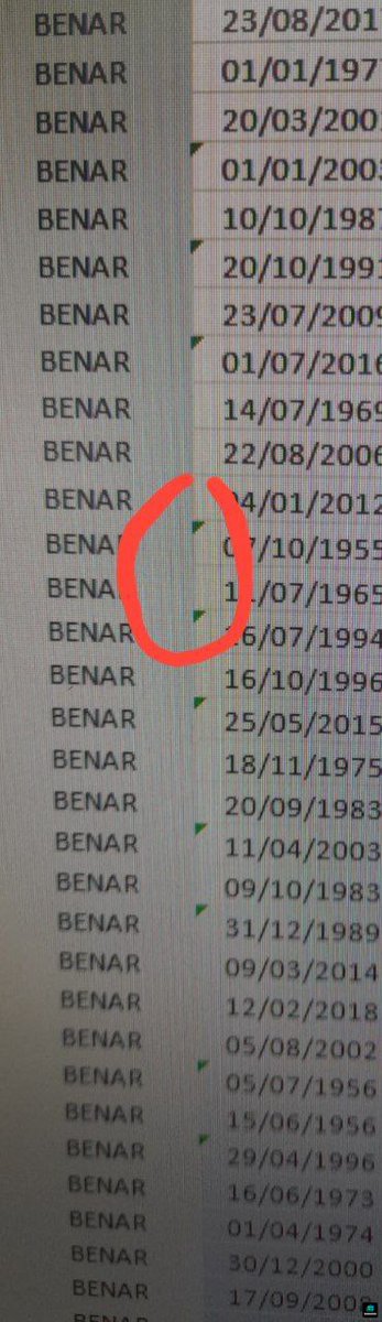 worksfess's tweet photo. Temen2 yg paham excel aku boleh minta tutor ga ya? Cara ngilangin ijo2 itu gimn ya? Btw ini data ada ribuan😭 format cell udah tanggal juga. Ada yg tau caranya ga work! https://t.co/cOEMzt5ztO