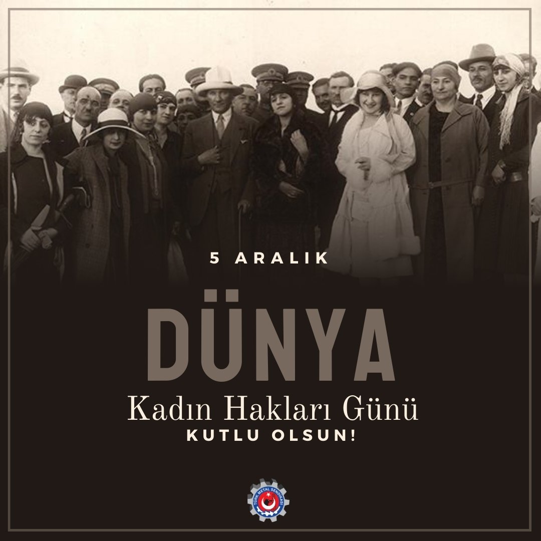 Türk kadınına seçme ve seçilme hakkının verilişinin 89. yıl dönümünde pek çok Avrupa ülkesinden önce bu kararı alarak tüm dünyaya örnek olan Cumhuriyetimizin kurucusu Ulu Önder Mustafa Kemal Atatürk’ü rahmetle anıyoruz.
Başta Türk Metalli kadın emekçilerimiz olmak üzere tüm