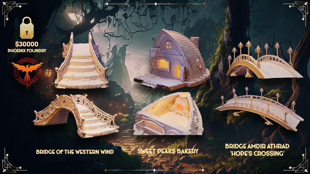 pfoundryterrain's tweet photo. HOURS LEFT!! If we can get the #Kickstarter to $30k, then we unlock all the remaining Phoenix Foundry models! Please head over if you haven't yet and consider helping get this new biz off the ground. Ty!!

https://t.co/N8hQFTbtz3

#DnD #WarhammerCommunity #3dprinted https://t.co/NZ8g4t8i1y