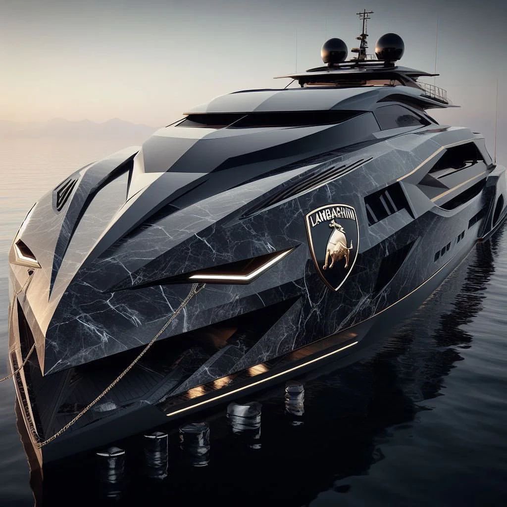Check out this luxurious megayacht 🛥️ concept adorned in black marble by Lamborghini 

Check this out 👇🏽👇🏽👇🏽