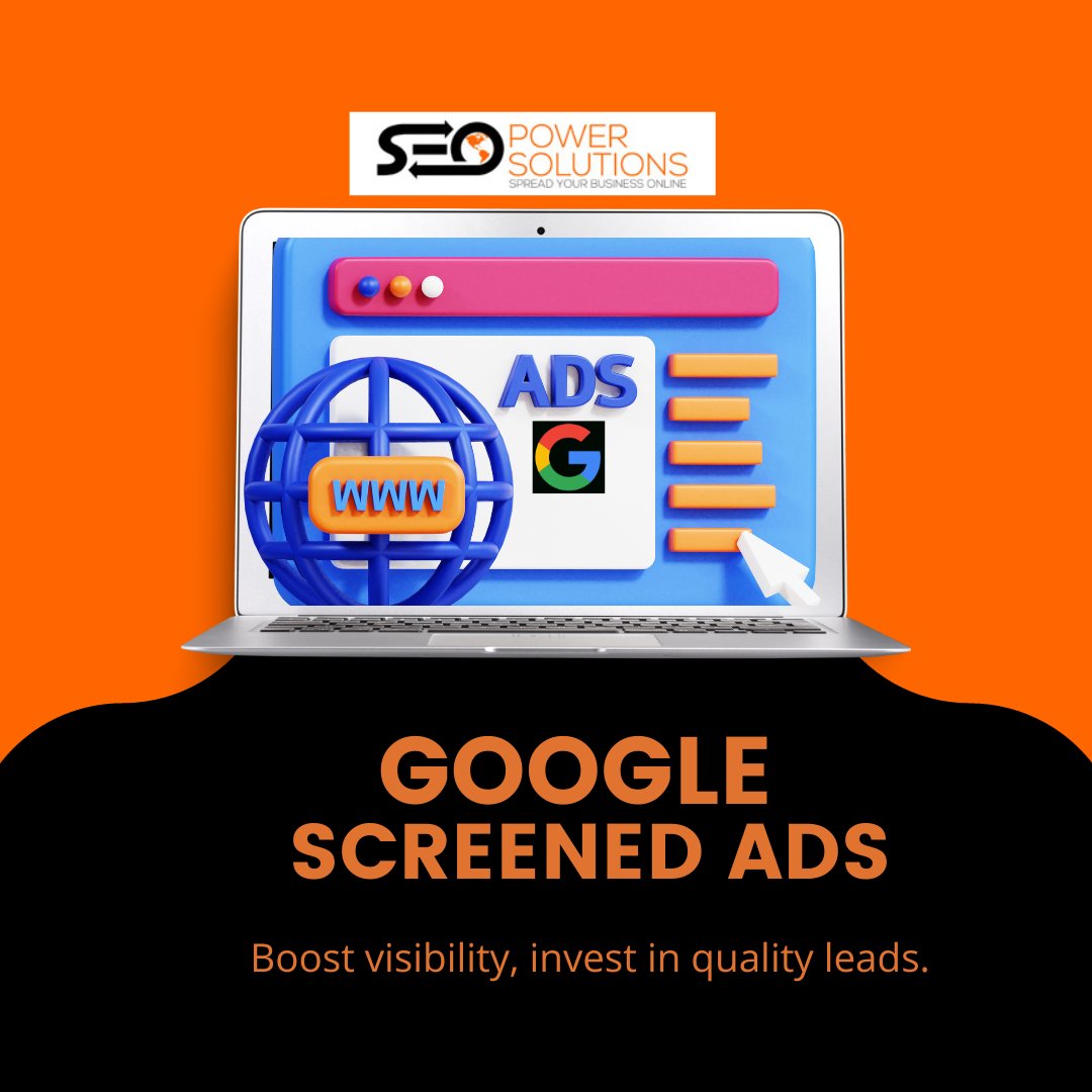 seopowersol's tweet image. Unlock the Power of Google Screened Ads  From financial firms to lawyers, we&apos;ve got you covered.  

Gain prime visibility and pay for quality leads – tinyurl.com/29nnknm8

#GoogleScreened #DigitalMarketing #LeadGeneration