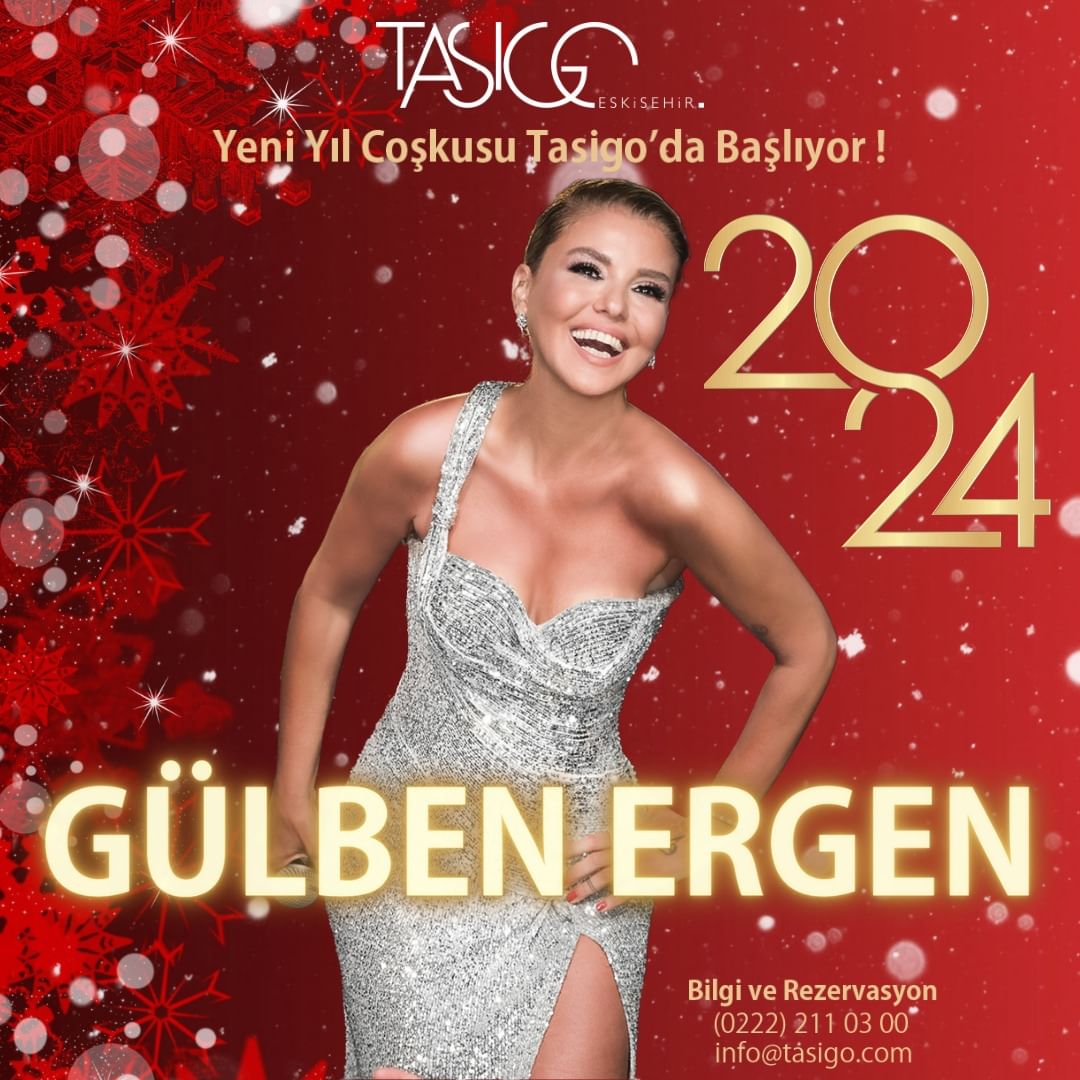 yilbasi2024's tweet photo. Tasigo Hotel, 2024 yılbaşı programıyla unutulmaz bir geceye davet ediyor! Gülben Ergen‘in etkileyici sesi ve  şarkılarıyla yılbaşı gecenizi taçlandırın.

https://t.co/qUMP3HKoi4

#yılbaşı #yilbaşıprogramlari #eskisehiryılbaşı #eskisehiryılbaşımekanları #tasigo #tasigoeskisehir https://t.co/mZXh8bLiox