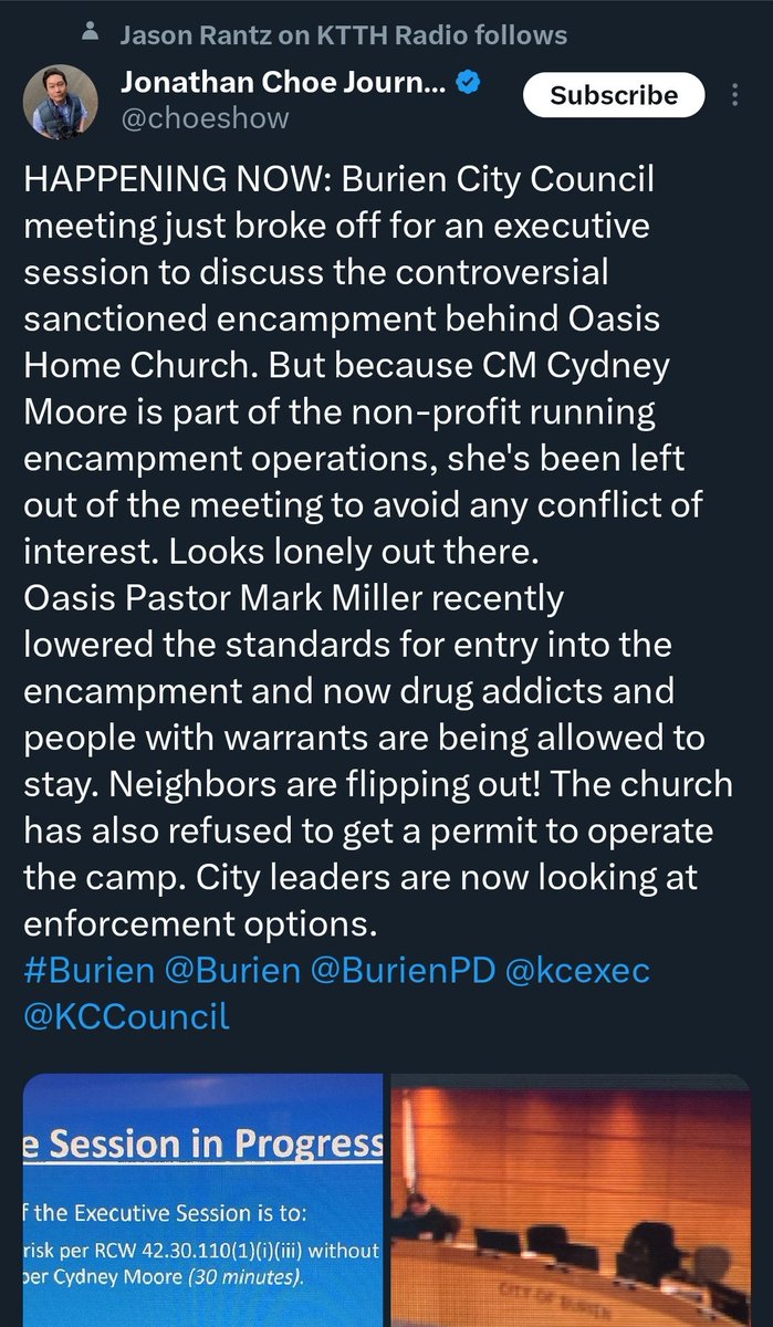 The church refusing to or not having any permits to operate the camp isn't true. The allegations of the camp being a 'crime magnet' or that all of the neighbors are 'flipping out' aren't true either. The aim of these tactics is to force unsheltered folks out of Burien