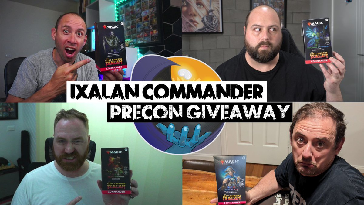 MagicBeansCast's tweet image. Live Ixalan Commander Precon battle &amp;amp; giveaway tonight for the Beans thanks to jpmtgbazaar.com.au
Come join us around 8:30pm AEDT as we give go head to head &amp;amp; then give all 4 decks away #BeansGiveaway #MTGIxalan #Giveaway #MtG 
twitch.tv/magicbeanscast