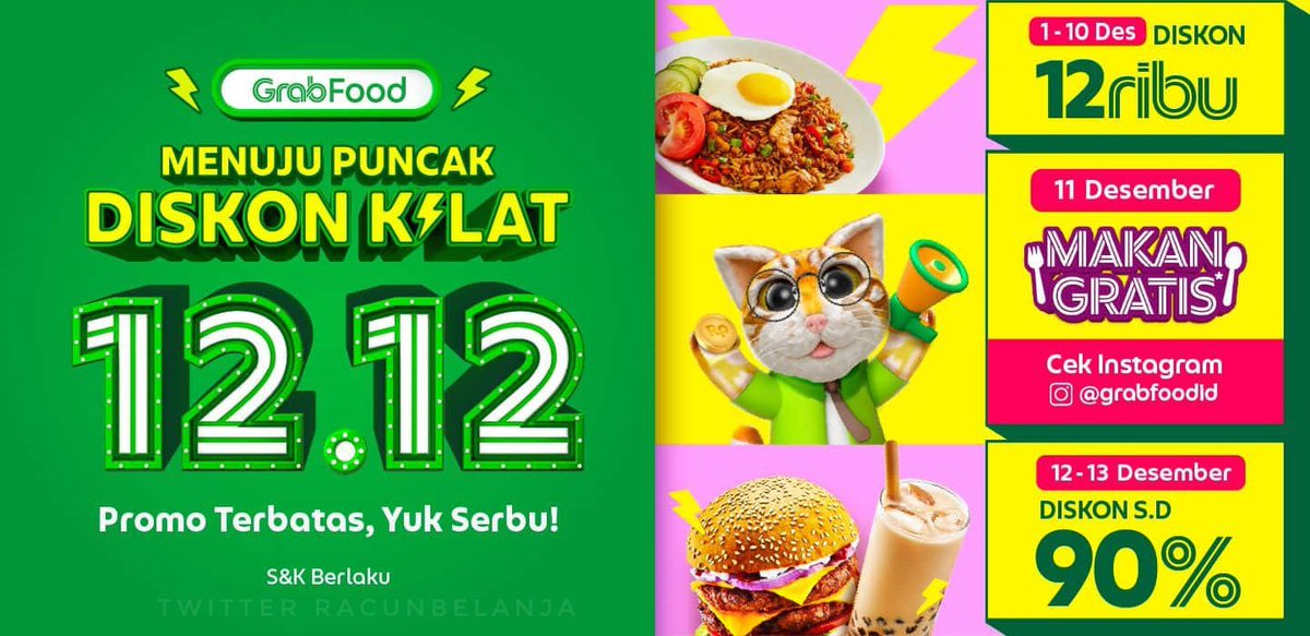 127disc's tweet photo. Diskon kilat grabfood https://t.co/rb3IC52J0e