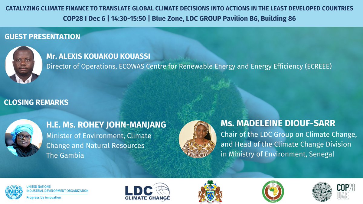 Bridging the climate financial gap is imperative for ensuring a just and inclusive #energytransition. #IVECForum23 discussed how to achieve more streamlined & equitable financial flows. Let's dive deeper into specific solutions to catalyze #climatefinance for #LDCs at #COP28 .
