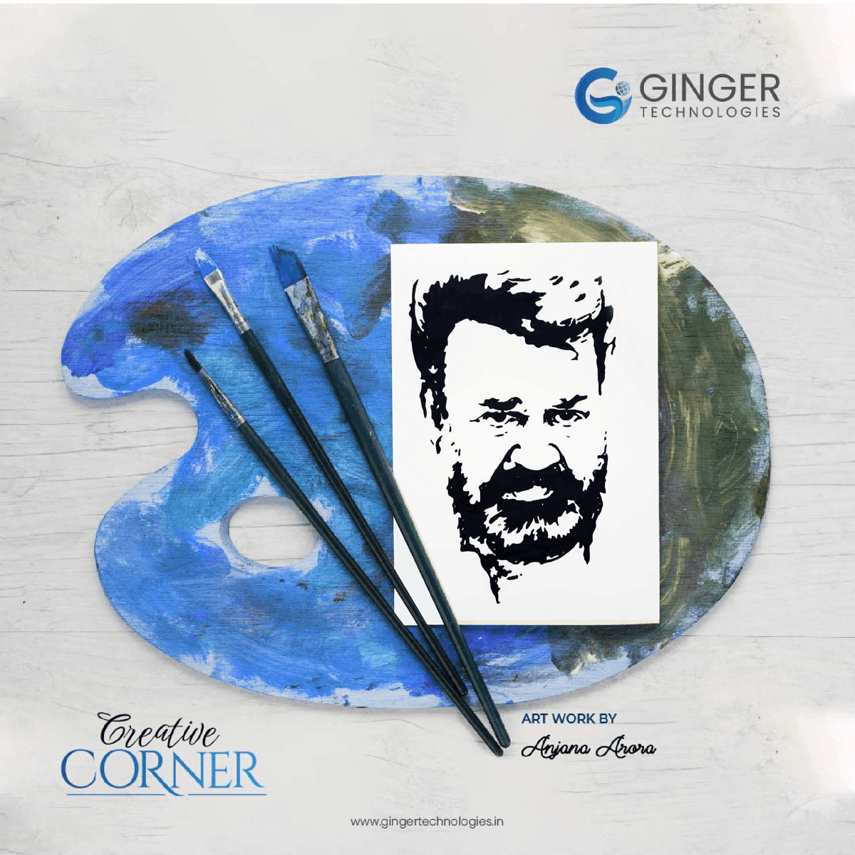 GingerTechIndia's tweet photo. Welcome to a world where Ginger Technologies spark inspiration, and Anjana Arora's creativity takes center stage in our vibrant Creative Corner!
#creativecorner #gingertechnologies
#gingercreativecorner https://t.co/nwxhXMbfXA