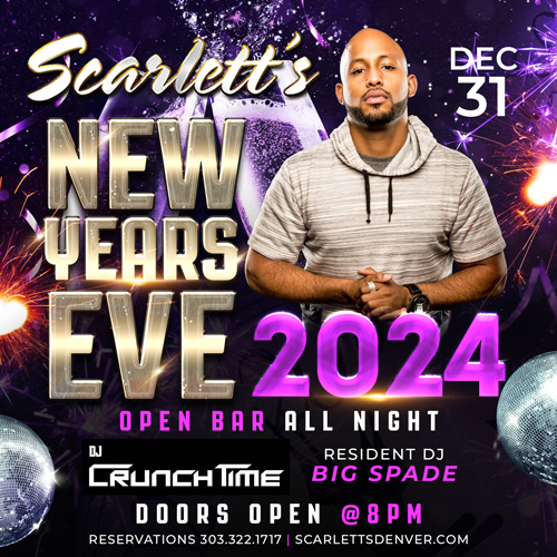 scarlettsdenver's tweet photo. Farewell 2023, and hello unlimited fun! π Dance into the new year with DJ CrunchTime spinning the decks. Doors open at 8βReserve your table now. #ScarlettsNYE #RingingItIn #DJCrunchtimeVibes #BallArena #dia #DowntownDenver https://t.co/8yqquFhTG1
