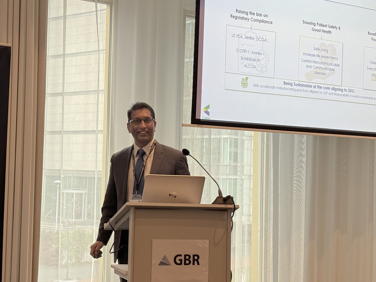 CaliberTech's tweet photo. Highlights from the impactful keynote by Seshasai & Marc at PharmaWorx event, highlighting strategy for self-governance to achieve the Industry North-Star.
#Pharmaceuticals #Innovation #CaliberTechnologies #AIinPharma #Northstar #PharmaceuticalManufacturing #Quality #Complaince https://t.co/5XKZMRDgKU