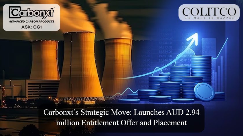 colitco's tweet photo. Carbonxt Group Limited (ASX: CG1) informed its stakeholders of its decision to initiate a capital raise. This initiative includes a non-renounceable pro-rata entitlement offer for the existing shareholders and a placement for sophisticated and professional investors.

Visit - https://t.co/7gV6NccHCR

#CarbonxtGroupLTD #activatedcarbonpellets #PowderedActivatedCarbon #ACPellets #WasteWaterTreatment #GasPhaseMarkets #vocgas #cg1asx #pacwater #activatedcarbonservices #advancedcarbonproducts #carbonpellets #advancedcarbontechnologies