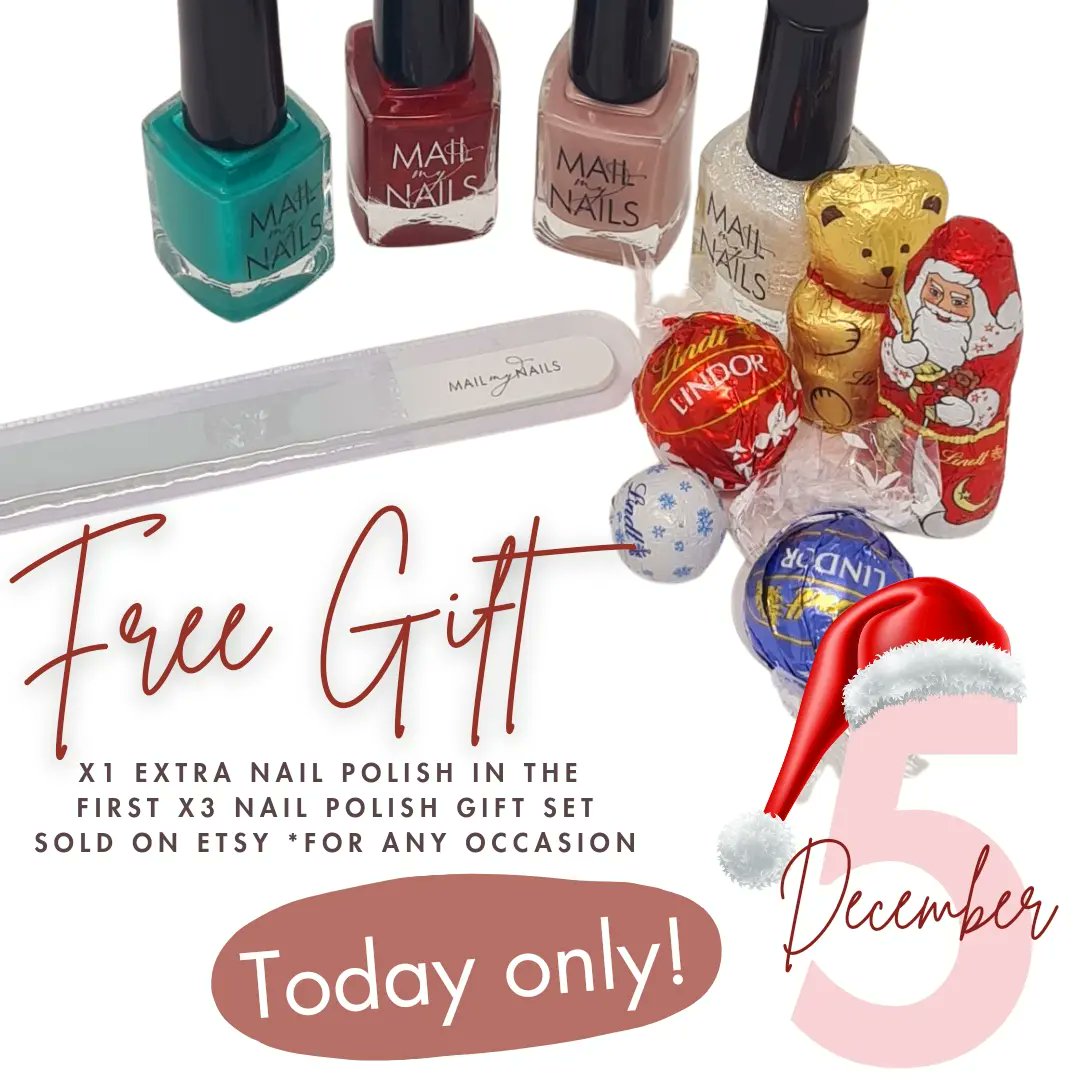 MMN Advent Calendar! 🎅🏽✨️ 
Etsy special! 🧡 This one is for any occasion of your choice! 
Are you going to claim it! 🤪 
Don't walk, run! Link here: mailmynails.etsy.com ☺️🎄✨️
