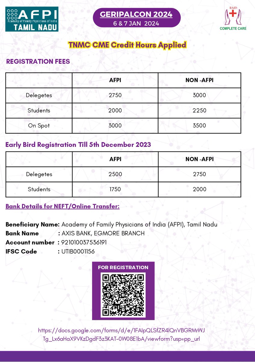 iapcsecretary's tweet image. Abstract submissions and registrations invited for GERIPALCON 2024.

#conference #palliativecare #abstractsubmissions #GeriatricCare