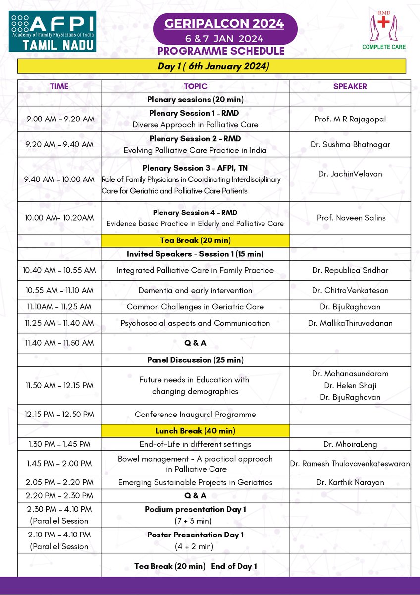 iapcsecretary's tweet image. Abstract submissions and registrations invited for GERIPALCON 2024.

#conference #palliativecare #abstractsubmissions #GeriatricCare