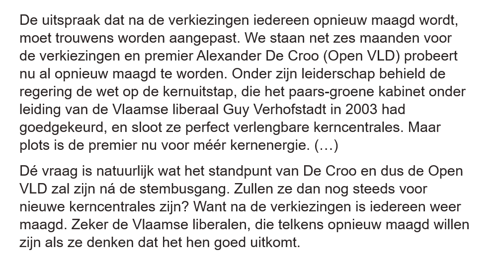 Stukje geschreven over liberale maagden. Via <a href="/Knack/">Knack</a> knack.be/nieuws/belgie/… Citaat: