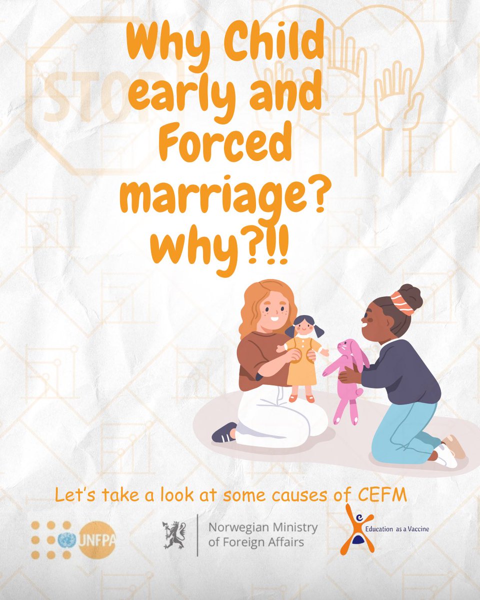 Why Child Early or Forced Marriage? Let’s look at some causes of this menace. 
-
-

#CEFMAwareness #EVANigeria #SRH4U #Healthtips #GenderBasedViolence #UnitedNations #UNFP #Nigeria #Africa #Socialmediaadvocacy #Kaduna #Nigeria