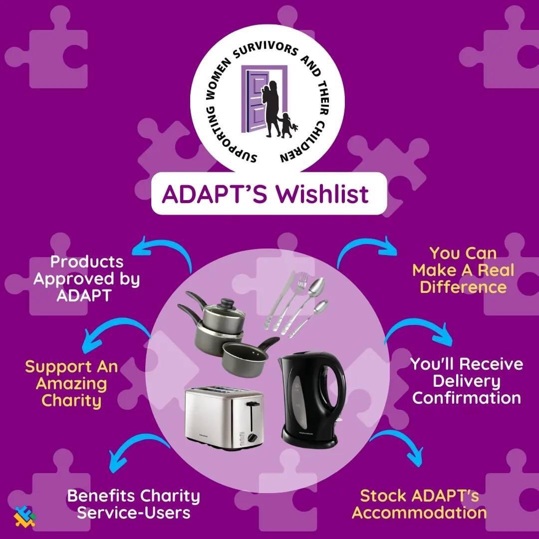 letsfundit_ie's tweet photo. ❤ Choose a product &amp; donate it to @adaptdomestica1 

📧 You'll receive email updates &amp; delivery confirmation. 

🚚 All delivery costs &amp; admin fees covered by Let's Fund It. 

👉 https://t.co/TmAiyE5SOR https://t.co/yb7BD14AK6