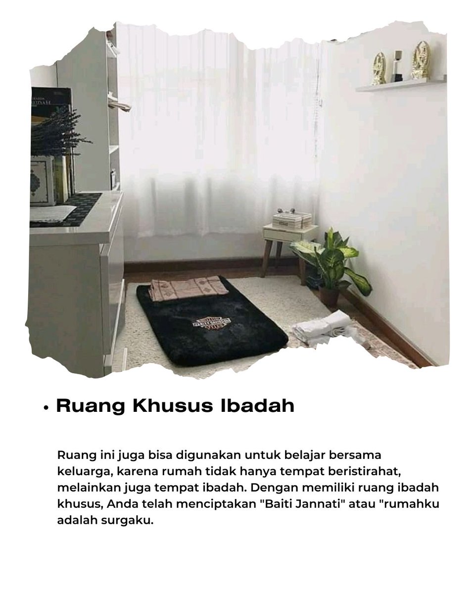Kitchensetawet's tweet image. Hunian yang sesuai dengan ajaran agama Islam yang memudahkan Anda dalam menjalankan ibadah. Lalu apa saja kaitannya ibadah dengan desain rumah? yuk kita simak postingan berikut 😉👌

#RenovasiRumahMalang #InteriorMalang #JasaRenovasiRumahMalang