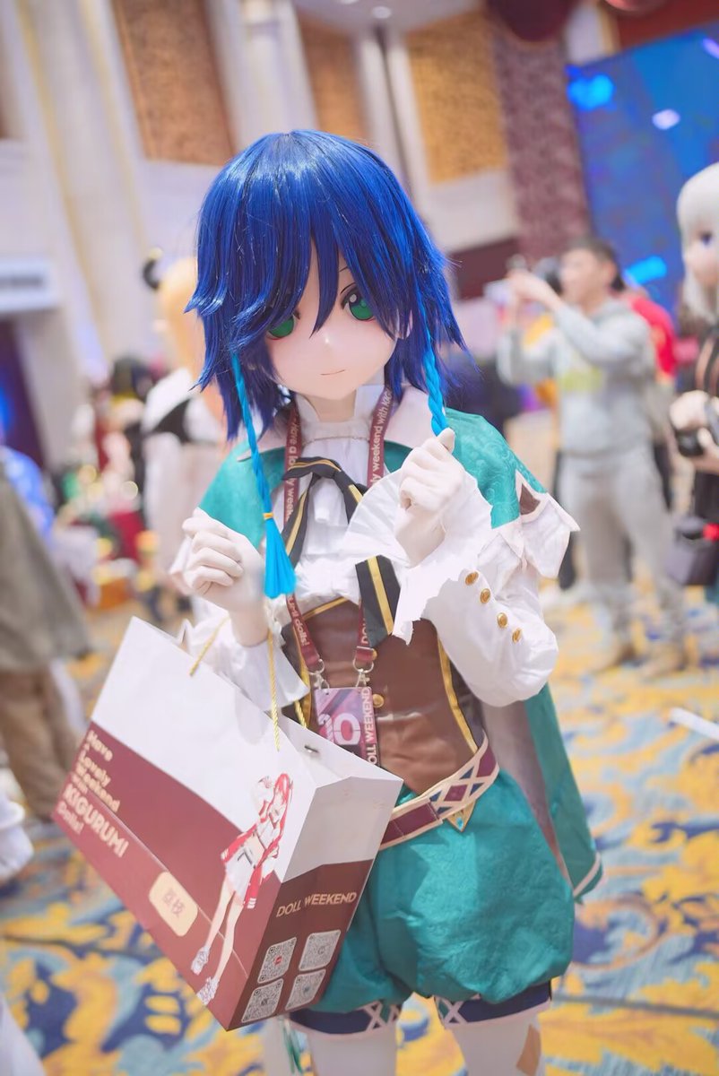 很惊讶能收到一位来自韩国友人的返图，孩子很喜欢
感谢@JkShiYin的传达

#dollweekend