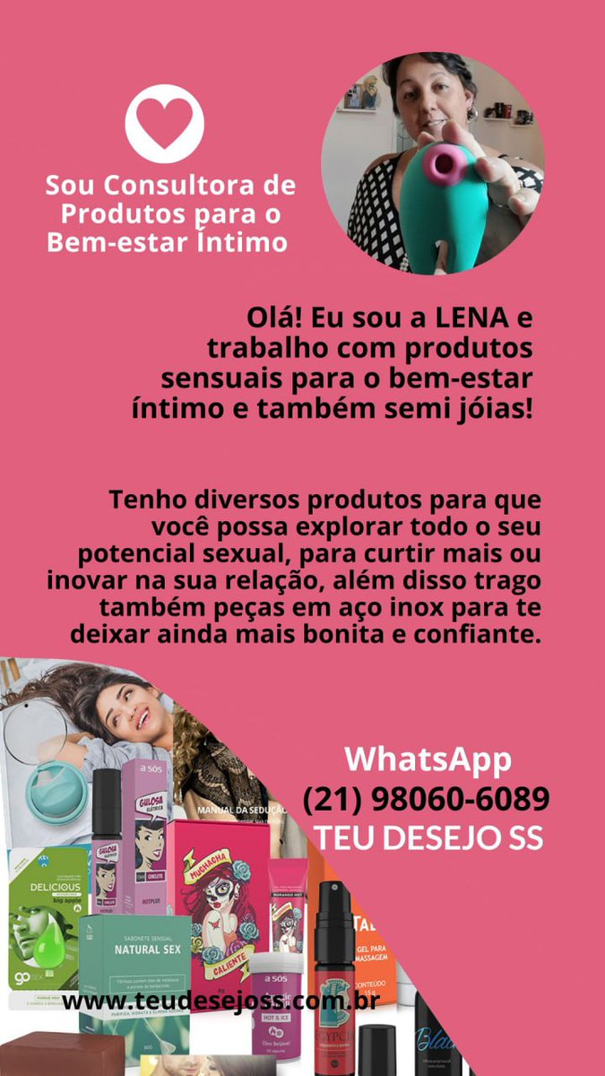 SsDesejo's tweet photo. Vem conhecer a Teu Desejo SS 🌷 loja online de produtos para o bem-estar íntimo 💖

Semi jóias, dermocosméticos, saúde menstrual, acessórios sensuais e muito mais!

Embalagens discretas 🤫
#tdss🌷 #permitase 

Acesse 👇
https://t.co/F9ymriBiqw

Do RJ para o BR 💌
Aceito cartão 💳 https://t.co/o9cL4quOsg