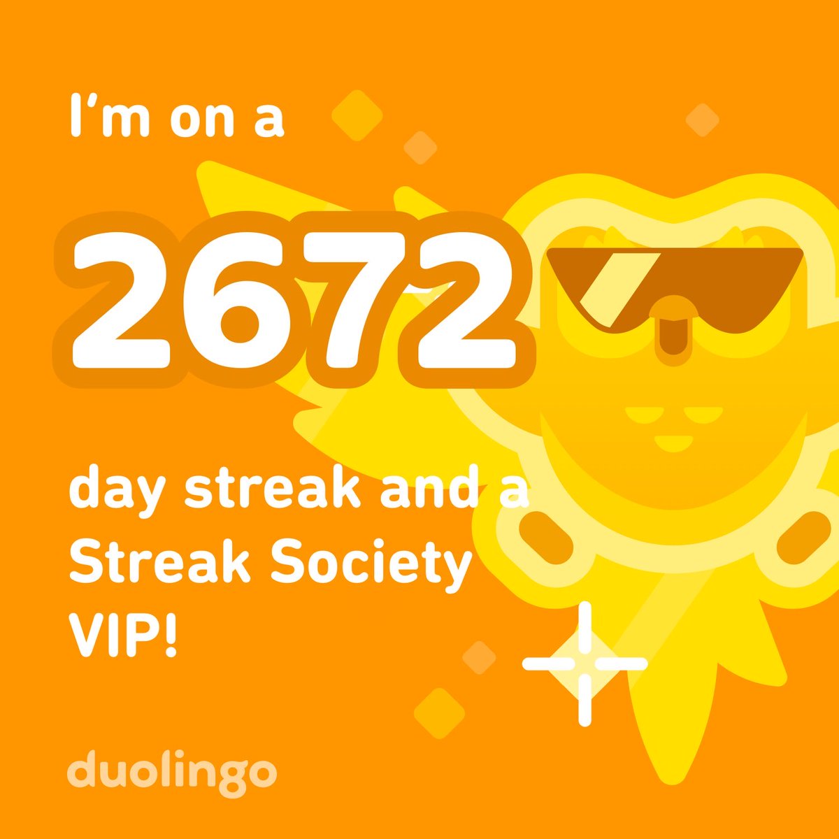 I’ve joined the Streak Society, Duolingo’s most exclusive club. Get a 365 day streak to join me! #DuoStreakSociety