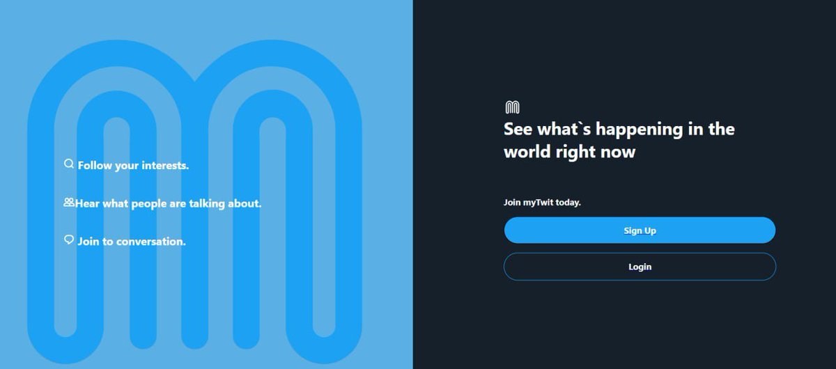 Oops, forgot the link. Enter here👇 😎

mytwit.mymessage.io