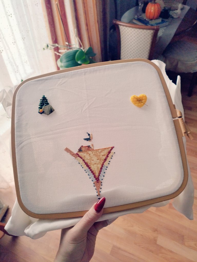 annapmedvedeva's tweet photo. Работа масштабная, но предельно простая 🌿
#канвастер #map_2x #tillwednesdayproject😏 #crossstitch #xstitch #embroidery https://t.co/6DAmTLP5RA