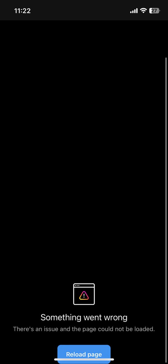 Zakia___'s tweet photo. Is anyone’s @instagram down atm? This keeps popping up? 🤨 https://t.co/as3qtYwX1y