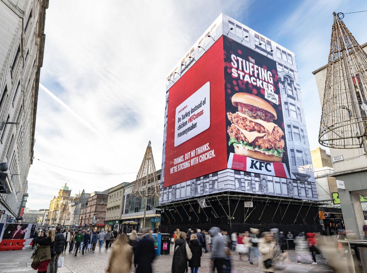 Infinity Outdoor Ltd (@infinityoutdoor) on Twitter photo THE STUFFING STACKER.. Available in <a href="/kfc/">KFC</a> until 1st Jan!!
<a href="/kineticwwUK/">Kinetic UK</a> <a href="/mindshare_uk/">Mindshare UK</a>
#KFC #StuffingStacker #Christmas #ooh #oohadvertising #banners #glasgow THE STUFFING STACKER.. Available in <a href="/kfc/">KFC</a> until 1st Jan!!
<a href="/kineticwwUK/">Kinetic UK</a> <a href="/mindshare_uk/">Mindshare UK</a>
#KFC #StuffingStacker #Christmas #ooh #oohadvertising #banners #glasgow