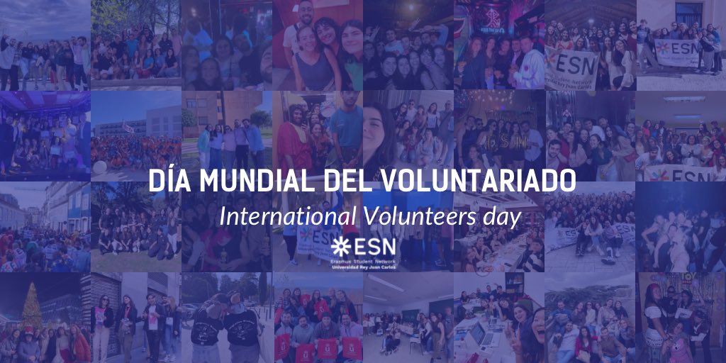 ¡Feliz día del voluntariado! 🫂

Hoy más que nunca, queremos agradeceros todo el trabajo que hacéis como voluntarias.🫶

Por ayudar y trabajar por un mundo mejor, a cambio de experiencias, conocimiento y agradecimiento.

#ThisIsESN | #Voluntariado | #esnurjc