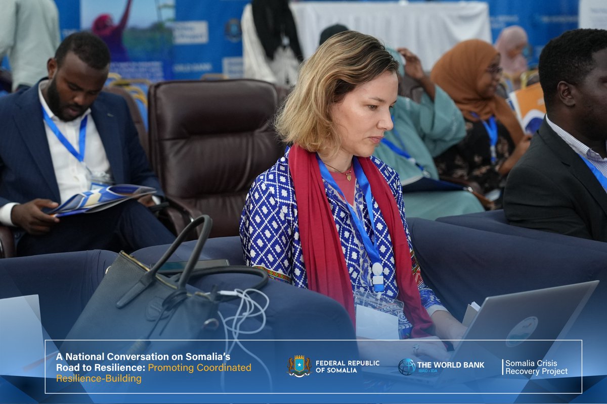 Day 2 at The National Conversation on Somalia's Road to Resilience: Promoting Coordinated Resilience-Building is underway. Focused discussions today on collaborative strategies for a resilient Somalia.

#SomaliRecovery
#BuildingResilience 
#Kabasho
#SomaliaR2R