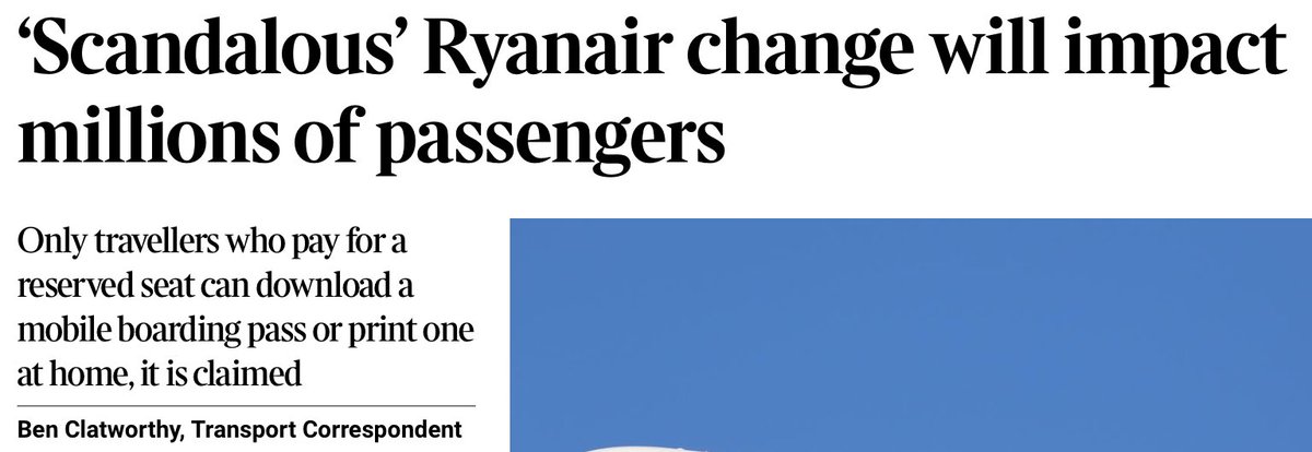 Ryanair’s latest anti-simplicity wheeze - pay for a seat or queue up and pay more bit.ly/3RoSJL3