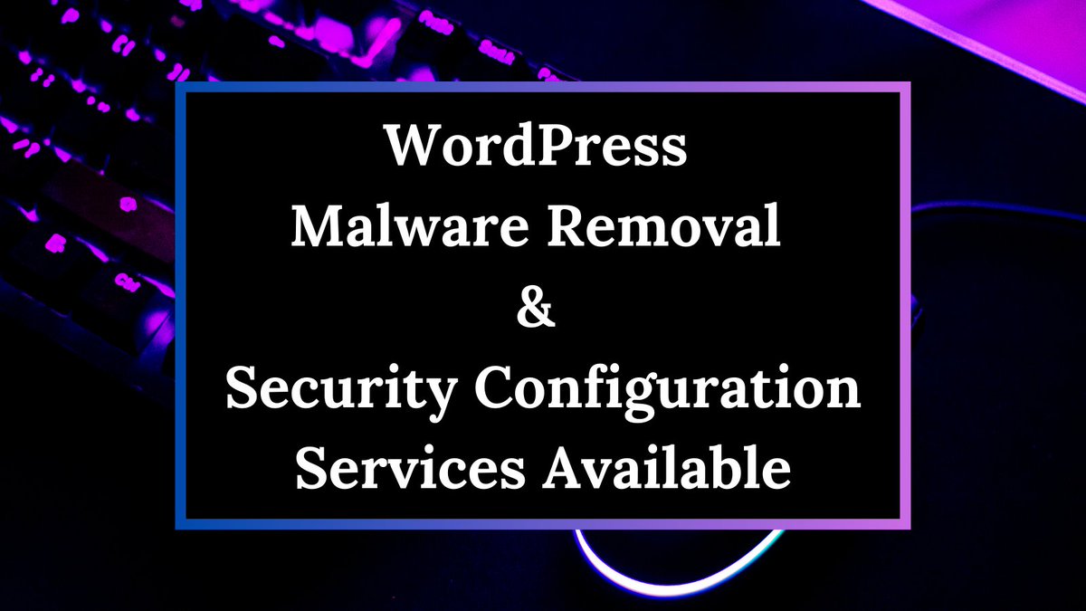 biswas_puspojit's tweet photo. I will do WordPress malware or virus removal with security and fix hacked website
π Contact Me Here π https://t.co/8BWgDndA6q
#security #wordpress #wordpresssecurity #blacklist #malwarecleanup #wordpresssecuritytips #malware https://t.co/dDnSjtqe1Z