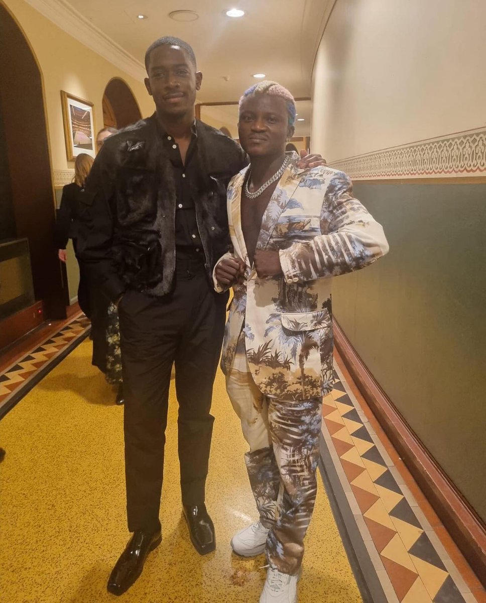 Damson Idris had the rare privilege to meet Portable at the #BritishFashionAwards