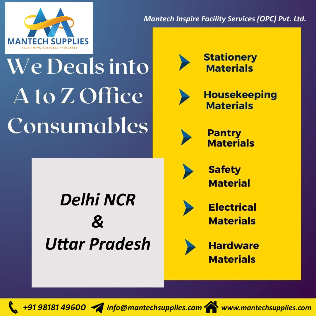 Upgrade your workspace with Mantech Supplies! 🖇️✨ Your one-stop solution for office essentials. 🏢 📞 +91 98181 49600 ✉️ info@mantechsupplies.com 🌐 mantechsupplies.com #OfficeEssentials #MantechSupplies #WorkspaceUpgrade #StationeryGoals #CorporateGifts #SafetyFirst