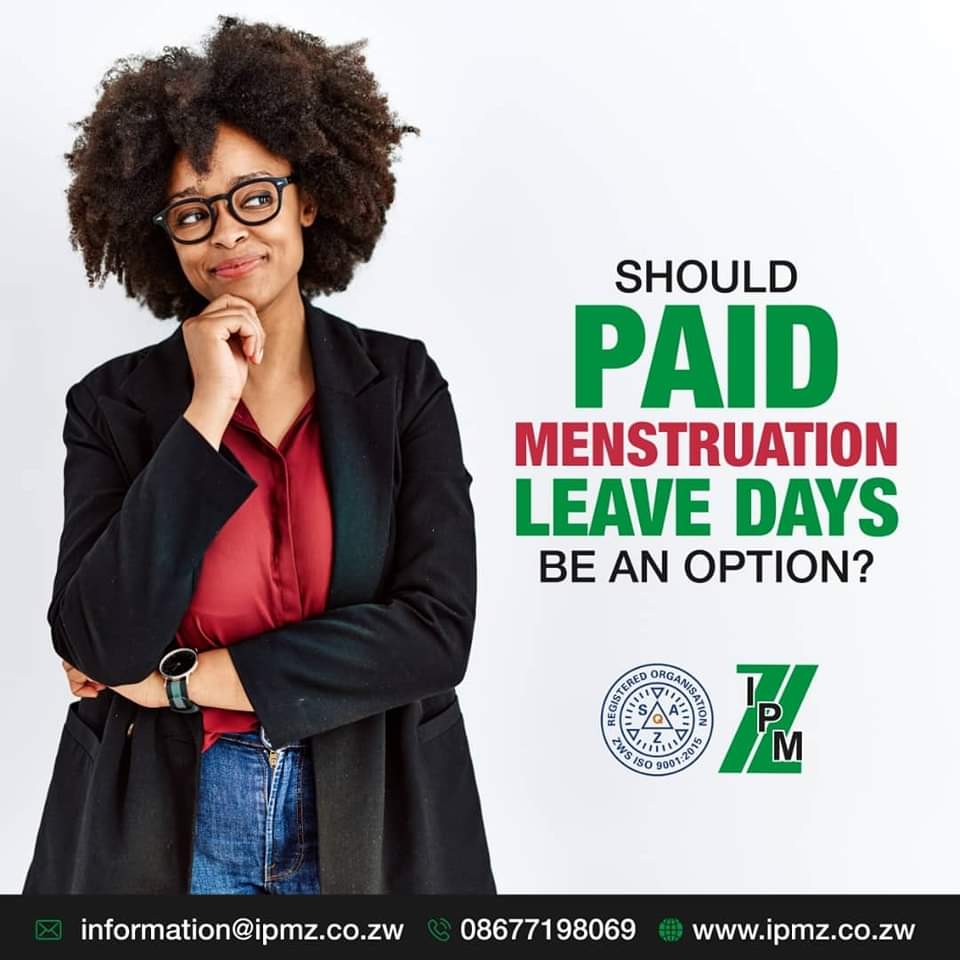 Did you know Spain offers three paid menstrual leave days with the option to extend to five? Would this be something you would wanted implemented across the world?

 #Zimbabwe #HR #IPMZ
