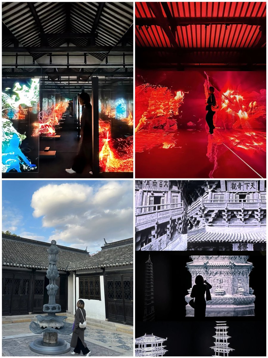 ShLetsMeet's tweet photo. A dialogue between #digital technologies and classical Chinese #art and #architecture. @Harvard FAS #CAMLab presented 3 digital artworks in an ancestral hall with a history of over 300yrs in Shanghai's #Qingpu District.
🗓️ Through March 31, 2024 (closed on Mondays)
📍 Cheng's Ancestral Hall, Shanghai Panlong Tiandi
#CityBuzz #ArtisticVibes