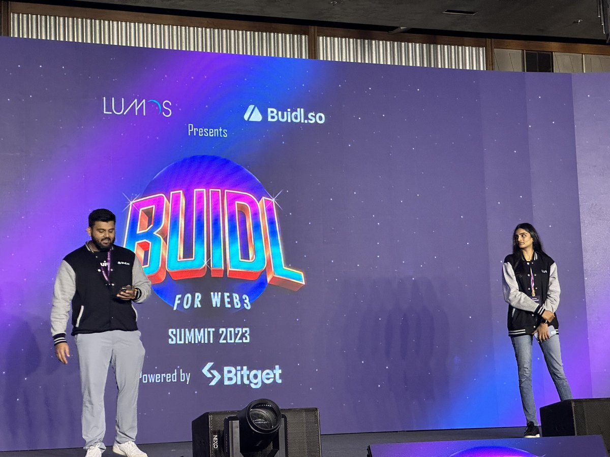 Keerthink6's tweet photo. Awesome time at #BUIDLForWeb3 Summit! 🚀 Met  @prasad_kaavya founder of @lumoslabsHQ . Incredible insights and inspiration! 

#Web3  #BUIDL https://t.co/P2TlsBCySR