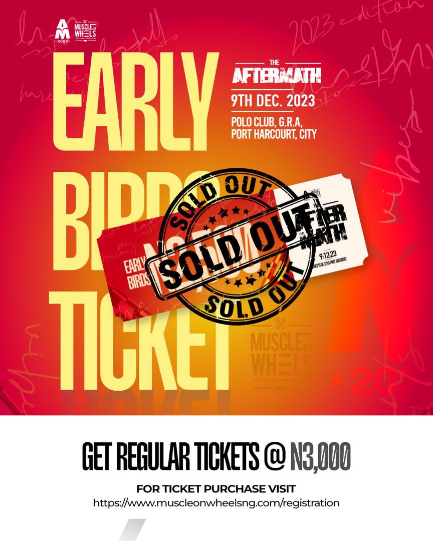 UncleOsas_'s tweet photo. The early bird tickets for @Muscleonwheels1 are SOLD OUT!!!

On Saturday we meet at Polo Club for the love of cars and everything automobiles 🏎️💨
Get your regular tickets for 3k NOW!
https://t.co/w04HeyfEUO https://t.co/U7AXBuSw02