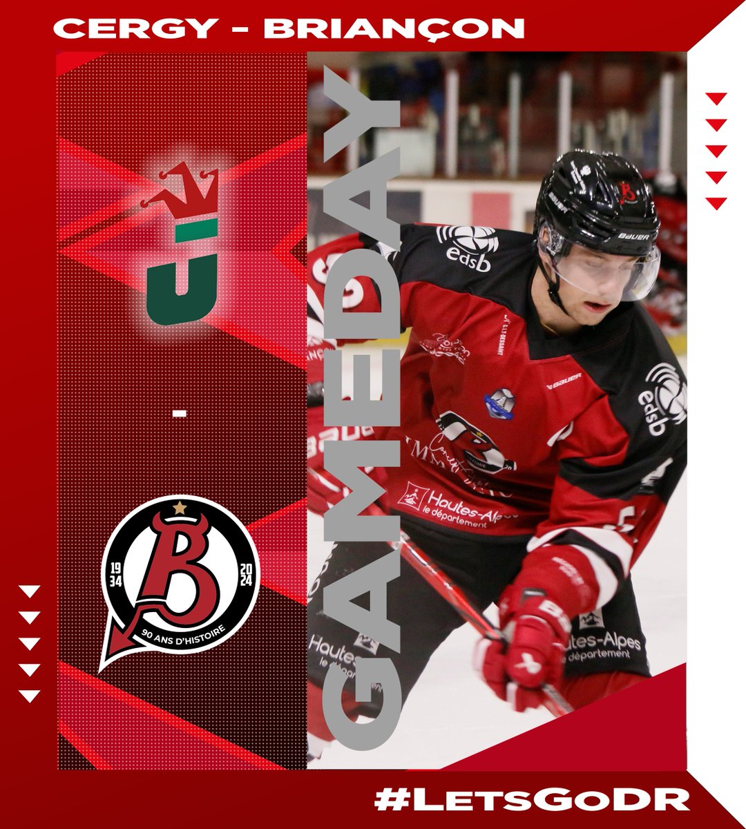DiablesRouges05's tweet photo. ⚡ GAMEDAY ⚡

Nouveau match à l'extérieur avec un déplacement en terre francilienne !

#CERBRI | VS @les_jokers
🏆 @LigueMagnus
📍  Patinoire Aren'Ice
📅 Aujourd'hui, 5 Décembre 2023
🕙 20h30
📺 @FANSEAT_FR 

#LetsGoDR https://t.co/KpCW9b8jft