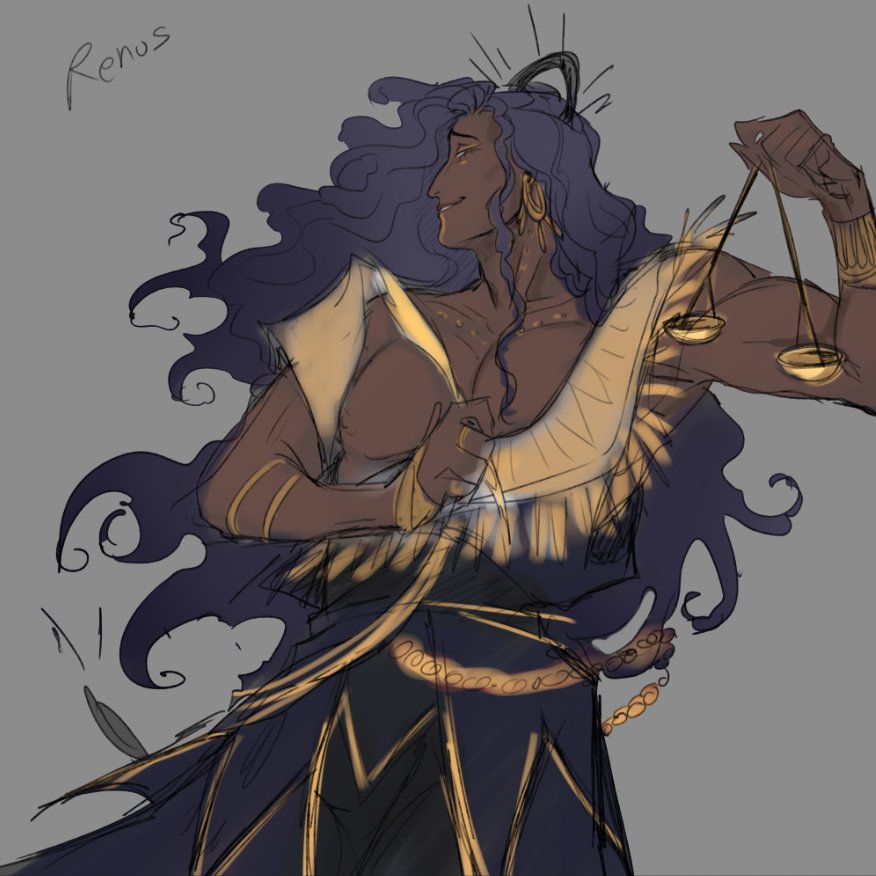 Bbybuubinqx's tweet image. Renus  sketch | Libra | 
Dont be fooled by his looks you might regret it
.
.
#ocs #ocart #godocs