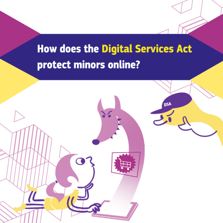 🌐🚸Keeping children and young people safe online is essential.  

The online world can be dangerous, but the #DigitalServicesAct is there to protect our youth.   
🧐📚Curious to know how minors are protected online? Download our user-friendly booklet 👉europa.eu/!nMYPhw