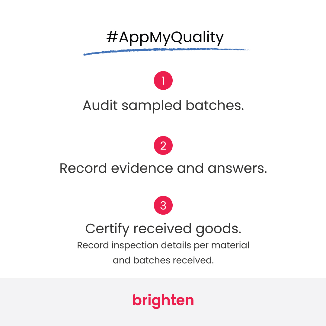 A AppMyQuality, da nossa linha de produtos AppMyWork, é uma solução de mobilidade que garante a qualidade dos produtos recebidos e o aumento da produtividade.
geral@brightenconsulting.com; (+351) 212 840 150
#AppMyQuality #MobileSolution #QualityControl #SAPIntegration